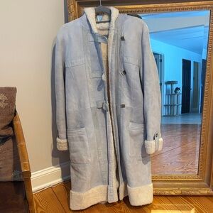 Vintage Suede Jekel Paris- Light Blue Women's Jacket